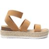 imageDREAM PAIRS Strappy Espadrille Platform Wedge Sandals for Women Dressy Summer Comfortable Open Toe Sandals with Cushioned Insole and Ankle Strap BuckleCamel