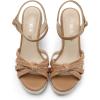 imageDREAM PAIRS Wedge Sandals for Women Dressy Summer Platform Espadrille Strappy Casual Braided Heels Comfortable with Open Toe and Ankle StrapBrownraffia