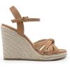 imageDREAM PAIRS Wedge Sandals for Women Dressy Summer Platform Espadrille Strappy Casual Braided Heels Comfortable with Open Toe and Ankle StrapBrownraffia