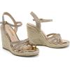imageDREAM PAIRS Wedge Sandals for Women Dressy Summer Platform Espadrille Strappy Casual Braided Heels Comfortable with Open Toe and Ankle StrapGoldglitter