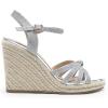 imageDREAM PAIRS Wedge Sandals for Women Dressy Summer Platform Espadrille Strappy Casual Braided Heels Comfortable with Open Toe and Ankle StrapSilverglitter