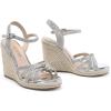 imageDREAM PAIRS Wedge Sandals for Women Dressy Summer Platform Espadrille Strappy Casual Braided Heels Comfortable with Open Toe and Ankle StrapSilverglitter