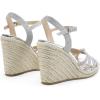 imageDREAM PAIRS Wedge Sandals for Women Dressy Summer Platform Espadrille Strappy Casual Braided Heels Comfortable with Open Toe and Ankle StrapSilverglitter