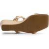 imageDREAM PAIRS Women Slides Wedge Sandals Square Open Toe Dress Casual Strappy ShoesNude1