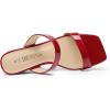 imageDREAM PAIRS Women Slides Wedge Sandals Square Open Toe Dress Casual Strappy ShoesRedpat