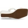 imageDREAM PAIRS Women Slides Wedge Sandals Square Open Toe Dress Casual Strappy ShoesWhite1