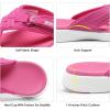 imageDREAM PAIRS Womens Arch Support Flip Flops Comfortable Thong SandalsHot Pinkpu