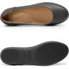 imageDREAM PAIRS Womens Comfortable Ballet Dressy Work Flats Round Toe Slip on Office ShoesDark Greypu