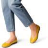 imageDREAM PAIRS Womens Comfortable Ballet Dressy Work Flats Round Toe Slip on Office ShoesYellowpu