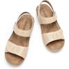 imageDREAM PAIRS Womens Comfortable Dressy Flats Sandals Open Toe One Band Casual Walking Sandals for SummerNude