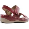 imageDREAM PAIRS Womens Comfortable Dressy Flats Sandals Open Toe One Band Casual Walking Sandals for SummerRed