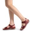 imageDREAM PAIRS Womens Comfortable Dressy Flats Sandals Open Toe One Band Casual Walking Sandals for SummerRed