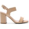 imageDREAM PAIRS Womens High Chunky Heels Square Toe Block Ankle Strap Dress Comfort SandalsNude