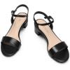 imageDREAM PAIRS Womens Low Heels for Women Classic Open Toe Ankle Strap Block Chunky Heel Sandals Holiday Party Wedding Dress Pumps ShoesBlackpu1