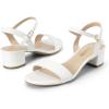 imageDREAM PAIRS Womens Low Heels for Women Classic Open Toe Ankle Strap Block Chunky Heel Sandals Holiday Party Wedding Dress Pumps ShoesWhitepu1