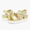 imageDREAM PAIRS Womens Open Toe Ankle Strap Platform Wedge SandalsGold