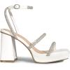 imageDREAM PAIRS Womens Platform Strappy Heels Open Toe Ankle Strap Square Party Sandals Y2K Dress ShoesWhiterhinestone