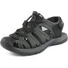 imageDREAM PAIRS Womens 160912W Adventurous Summer Outdoor SandalsBlackDarkGrey