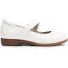 imageDREAM PAIRS Womens Ballet Mary Jane Flats Comfortable Business Office Dress Shoes for Women Dressy and Work with Ankle StrapWhite