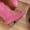 imageDREAM PAIRS Womens Cowboy Boots Pull On Cowgirl Boots Mid Calf Western Boots Available in Regular and Wide CalfHot Pink