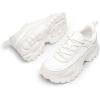 imageDREAM PAIRS Women Platform Chunky Fashion Sneakers Walking LaceUp Comfortable Sport Stylish Lightweight Classic Casual Work Tennis ShoesWhite
