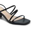 imageDREAM PAIRS Womens Block Heels 2 inch Strappy Square Toe Dressy Chunky Low Heeled Sandals for Party Wedding EveningBlackpu
