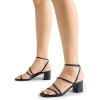 imageDREAM PAIRS Womens Block Heels 2 inch Strappy Square Toe Dressy Chunky Low Heeled Sandals for Party Wedding EveningBlackpu