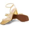 imageDREAM PAIRS Womens Block Heels 2 inch Strappy Square Toe Dressy Chunky Low Heeled Sandals for Party Wedding EveningGoldmetallic