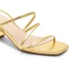 imageDREAM PAIRS Womens Block Heels 2 inch Strappy Square Toe Dressy Chunky Low Heeled Sandals for Party Wedding EveningGoldmetallic
