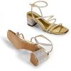 imageDREAM PAIRS Womens Block Heels 2 inch Strappy Square Toe Dressy Chunky Low Heeled Sandals for Party Wedding EveningGoldrhinestone