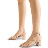 imageDREAM PAIRS Womens Block Heels 2 inch Strappy Square Toe Dressy Chunky Low Heeled Sandals for Party Wedding EveningNudepu