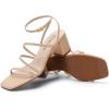 imageDREAM PAIRS Womens Block Heels 2 inch Strappy Square Toe Dressy Chunky Low Heeled Sandals for Party Wedding EveningNudepu