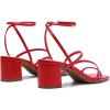 imageDREAM PAIRS Womens Block Heels 2 inch Strappy Square Toe Dressy Chunky Low Heeled Sandals for Party Wedding EveningRedpu