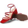 imageDREAM PAIRS Womens Block Heels 2 inch Strappy Square Toe Dressy Chunky Low Heeled Sandals for Party Wedding EveningRedpu