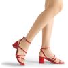 imageDREAM PAIRS Womens Block Heels 2 inch Strappy Square Toe Dressy Chunky Low Heeled Sandals for Party Wedding EveningRedpu