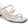 imageDREAM PAIRS Womens Block Heels 2 inch Strappy Square Toe Dressy Chunky Low Heeled Sandals for Party Wedding EveningSilvermetallic