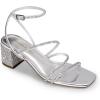 imageDREAM PAIRS Womens Block Heels 2 inch Strappy Square Toe Dressy Chunky Low Heeled Sandals for Party Wedding EveningSilverrhinestone