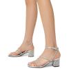 imageDREAM PAIRS Womens Block Heels 2 inch Strappy Square Toe Dressy Chunky Low Heeled Sandals for Party Wedding EveningSilverrhinestone