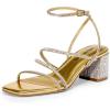 Gold-rhinestone