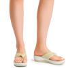 imageDREAM PAIRS Platform Flip Flops for Women Cushioned Thong Sandals with Soft Eva Foam Insole Lightweight Lycra fabric Comfort Dressy Slides Slippers for Summer BeachBeige