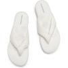 imageDREAM PAIRS Platform Flip Flops for Women Cushioned Thong Sandals with Soft Eva Foam Insole Lightweight Lycra fabric Comfort Dressy Slides Slippers for Summer BeachWhite
