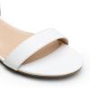 imageDREAM PAIRS Women Black White Nude Clear Sandals Low Heel Dressy Sandals Ankle Strap Open Toe Chunky Block Heeled Summer Classic Comfortable Flat ShoesWhite