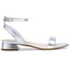 imageDREAM PAIRS Women Black White Nude Clear Sandals Low Heel Dressy Sandals Ankle Strap Open Toe Chunky Block Heeled Summer Classic Comfortable Flat ShoesSilver