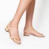 imageDREAM PAIRS Women Black White Nude Clear Sandals Low Heel Dressy Sandals Ankle Strap Open Toe Chunky Block Heeled Summer Classic Comfortable Flat ShoesNude Classic