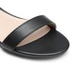 imageDREAM PAIRS Women Black White Nude Clear Sandals Low Heel Dressy Sandals Ankle Strap Open Toe Chunky Block Heeled Summer Classic Comfortable Flat ShoesBlackpu