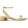 imageDREAM PAIRS Women Black White Nude Clear Sandals Low Heel Dressy Sandals Ankle Strap Open Toe Chunky Block Heeled Summer Classic Comfortable Flat ShoesGold