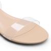 imageDREAM PAIRS Women Black White Nude Clear Sandals Low Heel Dressy Sandals Ankle Strap Open Toe Chunky Block Heeled Summer Classic Comfortable Flat ShoesClear