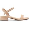 imageDREAM PAIRS Women Black White Nude Clear Sandals Low Heel Dressy Sandals Ankle Strap Open Toe Chunky Block Heeled Summer Classic Comfortable Flat ShoesNude Classic