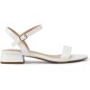 imageDREAM PAIRS Women Black White Nude Clear Sandals Low Heel Dressy Sandals Ankle Strap Open Toe Chunky Block Heeled Summer Classic Comfortable Flat ShoesWhite Classic