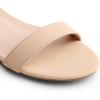 imageDREAM PAIRS Women Black White Nude Clear Sandals Low Heel Dressy Sandals Ankle Strap Open Toe Chunky Block Heeled Summer Classic Comfortable Flat ShoesNude